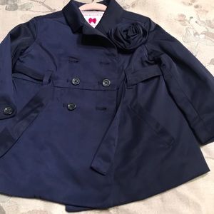 Janie and Jack Navy Blue Trench Jacket